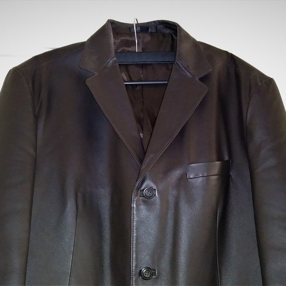 STAFFORD Genuine  Men's Versatile Jacket XL Color Brown 100% Leather - Picture 5 of 16
